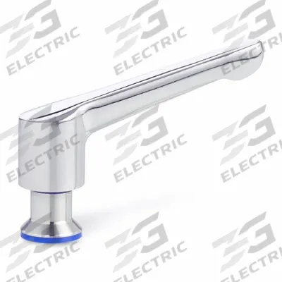 JW WINCO Adjustable Lever: SS, M8x1.25 Thread, 0.47 in Thread Lg - Hygienic Adjustable Tension Levers with Threaded Hole