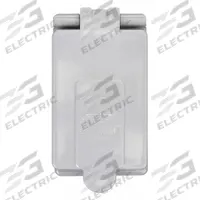 CANTEX Weatherproof Cover: PVC, FS, Duplex Receptacles, 1 Gangs, 4 15/16 in Overall Ht, Gray (MPN 5133352). Key specifications — Brand: CANTEX; Color: Gray; Compatible with Product Type: Duplex Receptacles; Compatible with Series: FS; Mounting Orientation: Vertical.