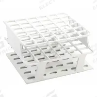 Tube Rack: 2 7/8 in Overall Wd, 5 in Overall Ht, 5 in Overall Lg, POM, White, (36) Wells, Benchtop (MPN HS27502A). Key specifications — Material: POM; Mounting Location: Benchtop; Color: White; Product Type: Test Tube Rack; Total Holding Capacity: (36) Wells; Brand: HEATHROW SCIENTIFIC.