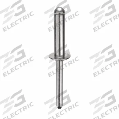 APPROVED VENDOR Blind Rivet,2 1/3 in L,1/4 in dia,PK100: Inch, 2 21/64 in Overall Lg, 1 in Body Lg - Domed-Head Blind Rivets