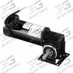 DAYTON DC Gearmotor: Right Angle, 90V DC, TENV, 360 RPM, 14 in-lb Max Torque, 5:1, 1.28 A, CW/CCW (MPN 3XA77). Key specifications — Motor Type: Permanent Magnet DC; Brand: DAYTON; Full Load Current: 1.28 A.