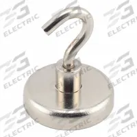 APPROVED VENDOR Rare Earth Magnet: Neodymium, 1 27/64 in Outside Dia, 0.315 in Thick, Disc Magnet (MPN NACK141). Key specifications — Color: Silver; Max Pull Force: 100 lbf.