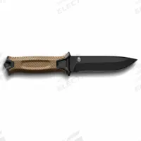 GERBER Fixed Blade Knife: Straight, 9 3/4 in Overall Lg, Steel, Rubber, 4 3/4 in Blade Lg (MPN 30-001058). Key specifications — attr307498: Yes; attr307493: Rubber; attr307491: Steel; attr324881: GERBER.