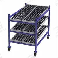 UNEX FLOW CELL Gravity Flow Rack: 36 in x 60 in x 54 in, Tilt, 3 Shelves, Rubber (MPN FCM99SW36603). Key specifications — Brand: UNEX FLOW CELL; Decking Material: Rubber.