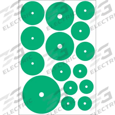 ACCUFORMNMC Gauge Marking Labels: Green, Polyester