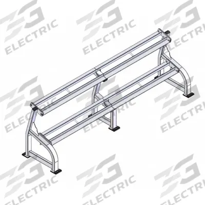 PROMAXIMA Dumbbell Rack: 111 in Overall Lg, 27 1/4 in Overall Wd, 36 in Overall Ht - Weight Storage Racks