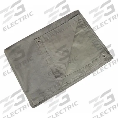 APPROVED VENDOR Tarp: 15.5 ft Lg, 7.5 ft Wd, Heavy Duty, 20 mil, Cotton Canvas, Green - Canvas Tarps