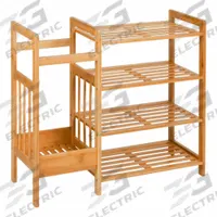 HONEY-CAN-DO Bamboo Entryway orgainzer: 6 to 8 Pairs, 11 in Overall Lg, 26 in Overall Wd, Bamboo (MPN SHO-02222). Key specifications — Shoe Capacity: 6 to 8 Pairs.