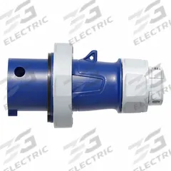 LEVITON Pin and Sleeve Plug: Blue, 250V AC, Single Phase, 30 A, 2 Pole, 3 Wire, IEC Grounding (MPN 330P6WLEV). Key specifications — Brand: LEVITON.