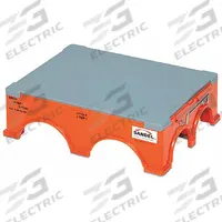 SANDEL Step Stool: 1 Steps, 5.3 in Overall Ht, 500 lb Load Cap, Plastic, 5.3 in Standing Ht (MPN 1170-T). Key specifications — Brand: SANDEL; Color: Orange; Includes: (4) Top Stools.