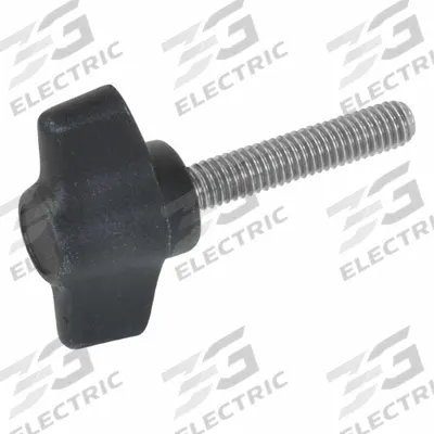 JW WINCO Wing Screws; Wing Knobs: Wing, Plastic w/ SS Thread, M6 Thread, 30 mm Thread Lg - Wing Knobs with Threaded Stud