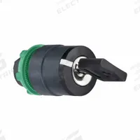 SCHNEIDER ELECTRIC Keyed Selector Switch: 3 Position, 22 mm Panel Mounting Size, Series XB5 (MPN ZB5AG8). Key specifications — Manufacturer Part Number: ZB5AG8; Brand: SCHNEIDER; Switch Action: Maintained/Maintained/Momentary; Key Removal Position: Center.
