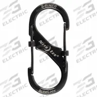 NITE IZE Double Carabiner: 10 lb Working Load Limit, Wire Gate, Stainless Steel, 2 in Overall Lg (MPN LSB2-01-R3). Key specifications — Brand: NITE IZE; Opening Type: Wire Gate.