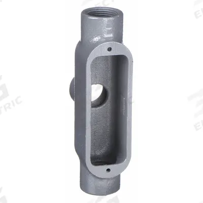 HUBBELL KILLARK Conduit Outlet Body: Iron, 2 in Trade Size, TB Body, 70 cu in Body Capacity - TB - Tee Type