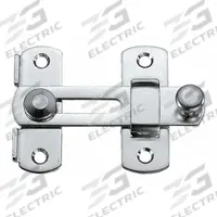 SUGATSUNE Bar Latch: Bar Latch, Slide Bar, 22 mm Max Shackle Dia, Steel, 4 Mounting Holes, Silver (MPN SSL-100). Key specifications — Brand: SUGATSUNE; Color: Silver; Finish: Polished; Latch Type: Slide Bar; Hardware Included: Yes; Material: Steel; Product Type: Bar Latch.
