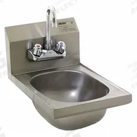 EAGLE GROUP Hand Sink: 1 Stations, 6 3/4 in Bowl Dp, 13 1/2 in Bowl Lg, 9 3/4 in Bowl Wd, 18 ga (MPN HSAN-10-F). Key specifications — Includes Side Splash: Side Splash Not Included; Series: HSA; Brand: EAGLE GROUP.