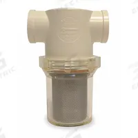 RON-VIK Inline Strainer: Nylon, 1/4 in, NPT, Mesh, 0.0117 in Screen Size, 100 psi Max. Op Pressure (MPN 5583290). Key specifications — Screen Material: Stainless Steel; Bowl Color: Clear; Material: Nylon; Brand: RON-VIK; Seal Material: EPDM; Color: White.