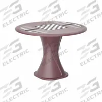 CORTECH Table: 29 in Overall Ht, 42 in Overall Dia, Game Top Included, Ballast Accepted, Burgundy (MPN 670BYGT). Key specifications — Brand: CORTECH; Accepts Ballast: Ballast Accepted; Table Material: Polyethylene; Furniture Series: Endurance.