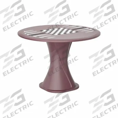 CORTECH Table: 29 in Overall Ht, 42 in Overall Dia, Game Top Included, Ballast Accepted - Cascade Base Tables