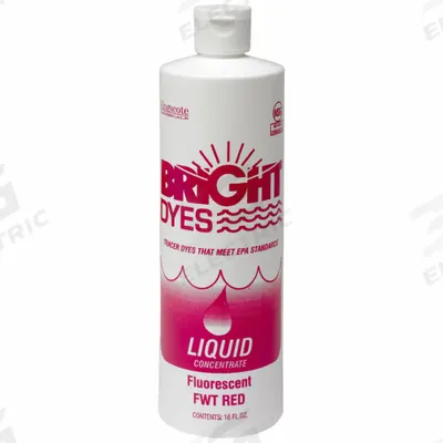 BRIGHT DYES Dye Tracer Liquid: Red, Water Tracing Dye, Immediate, 1.3 cps Viscosity - Tracer Dye Liquids