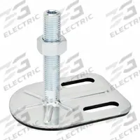 JW WINCO Male-End Leveling Mount: Swiveling Stud, 3/4"-10 Thread Size, 3 3/20 in, 3,597 lbf Capacity (MPN 42-80-3/4X10-150-G3-UK). Key specifications — Base Shape: Rectangular; Load Capacity: 3,597 lbf; Thrust Pad Material: Buna-N; Mounting Holes: Mounting Holes Included; Includes: Rubber Pad; Base Width: 3-3/20 in.