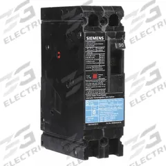 SIEMENS Molded Case Circuit Breaker: 30 A Amps, 18kA at 480V AC, Fixed, Load Side Lug, Any, ED4 (MPN ED42B030). Key specifications — Phase Connection: Any; Instantaneous Trip: Fixed; Terminal Connection: Load Side Lug; Series: ED4; Max. AIR Rating: 18kA at 480V AC.