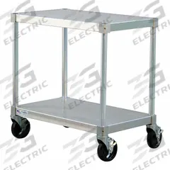 NEW AGE INDUSTRIAL Fixed Height Work Table: Fixed Ht, Aluminum, 30 in x 20 in (MPN 22030ES30PC). Key specifications — Standards: NSF Certified; Unit Type: Not Expandable or Modular; For Environment: Food Service; Includes: Hex Key; Assembly: Unassembled; Wheel Material: Polyolefin; Maximum Shelf Load Capacity: 400 lb; Resistance Properties: Rust Resistant.