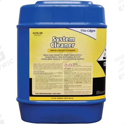 NU-CALGON Flush Solvent: 5 gal Pail, Liquid - Hydronic Flush Solvents