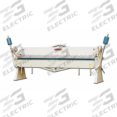 BAILEIGH INDUSTRIAL Sheet Metal Brake: Hand Lever : Top Edge Actuation + Finger, Angle Gauge - Manual Box & Pan Brakes