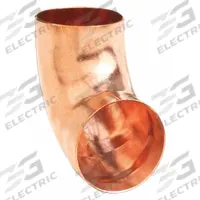 NIBCO Sweat Fitting Elbow: 3 in CTS x 3 in CTS, Cup x FTG, Wrot Copper (MPN 9072 3)