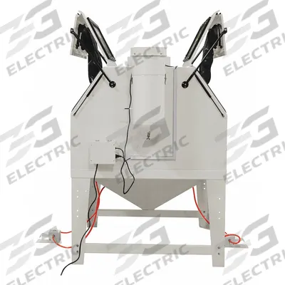 ALLSOURCE Dual Station Abrasive Blast Cabinet: Siphon Feed - Dual-Station Heavy-Duty Floor-Mount Siphon-Feed Blasting Cabinets