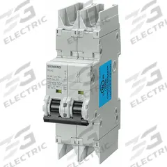 SIEMENS IEC Miniature Circuit Breaker: 1 A Amps, 125V DC, 10kA at 277/480V AC, Screw Clamp, 5SJ4 (MPN 5SJ42017HG42). Key specifications — DC Voltage Rating: 125V DC; Brand: SIEMENS; Max. AIR Rating: 10kA at 277/480V AC; Terminal Connection: Screw Clamp; AC Voltage Rating: 277/480V AC.