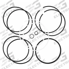 PARKER Accumulator Repair Kit: 4WB51/4WB54/4WB57 (MPN RK0400K000GRG). Key specifications — attr98883: PARKER; attr95465: 4WB57; attr95466: -20 to 165°F for Oil; attr95469: Buna V-O-Ring Piston Seals with (2) Back-up Washers.