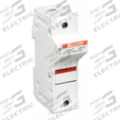 MERSEN Fuse Block: Finger-Safe, 1 Pole, 600 V AC, DIN Rail Mounting, Pressure Plate Termination (MPN US3J1I). Key specifications — Brand: MERSEN.