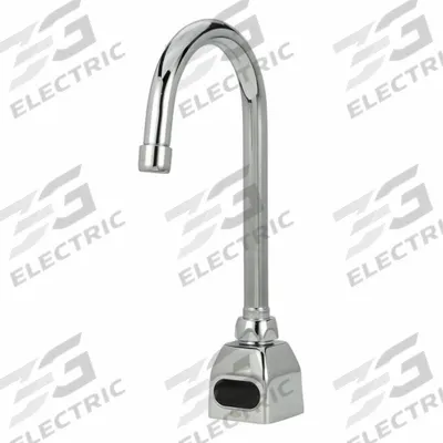 ZURN Bathroom Sensor Faucet: AquaSense, Brass, Chrome Finish, Single-Post, Battery - Single-Post Sensor Bathroom Faucets