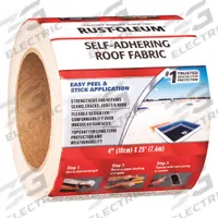 Roof Repair Tape: 4 in W, 25 ft L, White, For Aluminum/Concrete/Metal, Fabric (MPN 345651). Key specifications — Color: White; Brand: RUST-OLEUM; Compatible Surface Material: Metal; Material: Fabric.