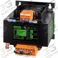 MURRELEKTRONIK Transformer: 208 to 550V AC, 115V AC/230V AC, Floor/Wall, 250 VA, Circuit Breaker (MPN 86145). Key specifications — Brand: MURRELEKTRONIK; Input Voltage: 208 to 550V AC; Mounting Location: Floor; Output Voltage: 230V AC; Phase: Single.
