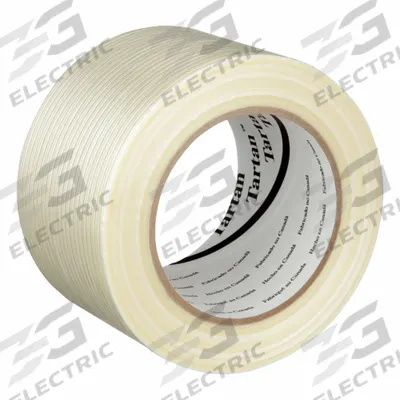 TARTAN Strapping Tape: 4 mil Tape Thick, 3 in x 180 ft, Clear - Light-Duty Strapping Tape