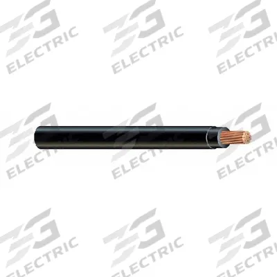 APPROVED VENDOR Building Wire: Copper, 1 AWG, 1 Conductors, Stranded, Black, 1,000 ft Lg - Copper THHN/THWN-2 Building Wires