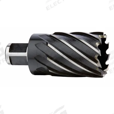 MILWAUKEE Annular Cutter: 1 3/8 in Cutter Dia, 2 in Max Cutting Dp, Black Oxide - High-Speed Steel Annular Cutters for General Cutting