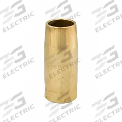 MILLER ELECTRIC Nozzle: FasTip, 3/4 in, Straight, Brass (MPN 199611). Key specifications — Insulation Type: Insulator Sold Separately; Duty Rating: Standard Duty; For Contact Tip Series: FasTip; Manufacturer Part Number: 199611; Brand: MILLER ELECTRIC.