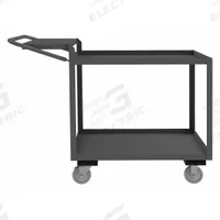 APPROVED VENDOR Utility Cart: 1,200 lb, 2 Shelves, 55 in L x 31 in W x 48 in H Overall Dim, Flat (MPN OPCFS-2436-2-95). Key specifications — Caster Wheel/Tread Material: Polyurethane; Brand: APPROVED VENDOR; Caster/Wheel Configuration: (2) Swivel.