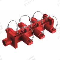 HUBBELL Distribution Block: 6 Female, 1 Male Connections, Red, 600V AC/600V DC, 400 A, 16 Series (MPN HBL7DBR). Key specifications — Brand: HUBBELL.