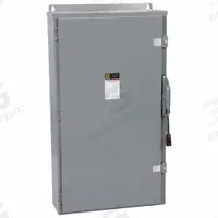 SQUARE D Safety Switch: Fusible, 600 A, Three Phase, 600V AC, Galvanized Steel, Indoor/Outdoor (MPN H366AWK). Key specifications — Brand: SQUARE D.