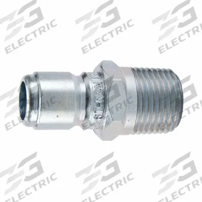 PARKER Non-Valved Nipple: 3/8 in, Steel, 6 gpm Max. Flow Rate, 3/8"-18 Thread Size - ST Series Hydraulic Quick-Connect Coupling Plugs