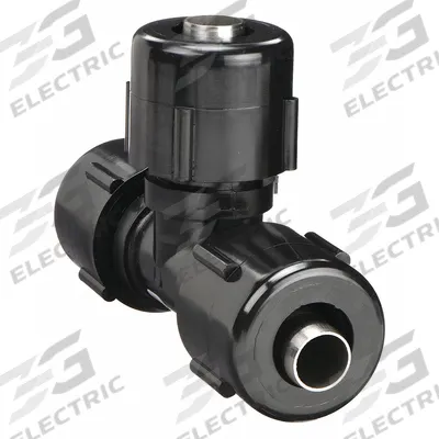 CONTINENTAL INDUSTRIES Compression Tee Fitting: 3/4 in OD x 3/4 in OD Size - Buriable Gas Nylon Compression Fittings
