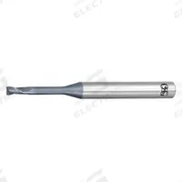 OSG Square End Mill: Carbide, WXL Coated, 2 Flute, 0.5 mm Mill Dia, 0.7 mm LOC, 45 mm OAL (MPN 3131501)
