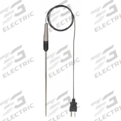 FLUKE Immersion Temperature Probe: -40°F to 500°F /-40°C to 260°C, ±1.1°C/±2°F, 6 in Probe Lg (MPN 80PJ-9). Key specifications — Brand: FLUKE; Accuracy: ±1.1 °C; Handle Type: Straight.