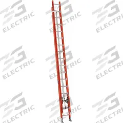 LOUISVILLE LADDER Extension Ladder: 32 ft Ladder Size, Fiberglass, 300 lb Load Capacity, 75 lb Wt (MPN FE7232). Key specifications — Color: Orange; Brand: LOUISVILLE LADDER; Included Features: Mar-Resistant End Caps; Removable Fly: Fixed.