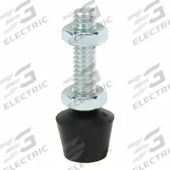 DE-STA-CO Flat Tip Spindle: Neoprene Tip, 1/4"-20, 1 5/8 in Lg, 1 5/8 in Thread Lg (MPN 202208). Key specifications — Brand: DE-STA-CO; Material: Neoprene; Thread Size: 1/4"-20; Includes: Jam Nuts; Spindle Construction: Neoprene Tip.